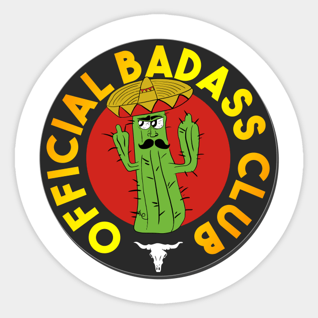 Cacti the badass Sticker by PolygoneMaste